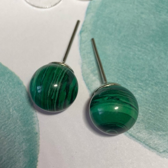 Jewelry - 🌟 Malachite Stud Earrings